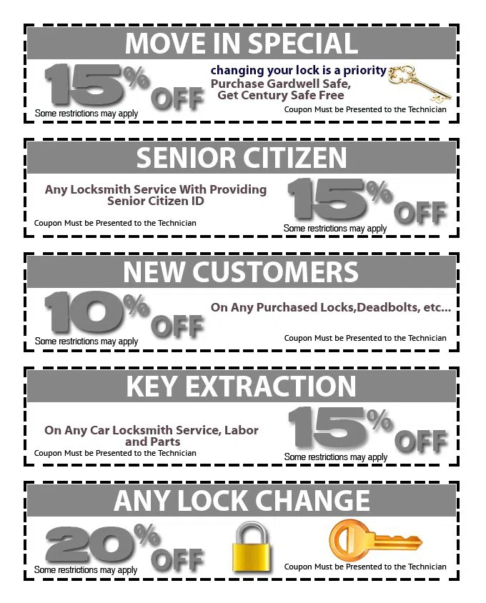 Oceanway FL Locksmith Store, Jacksonville, FL 904-601-3645 - coupons18-set-five